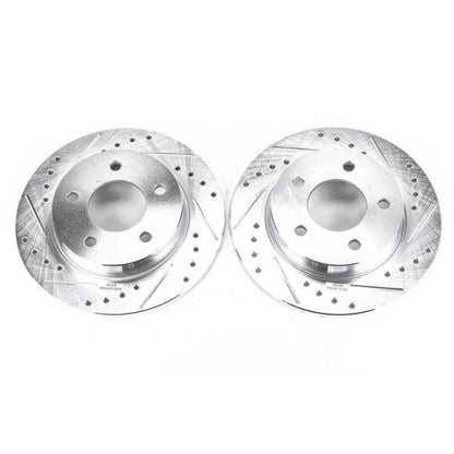 Power Stop 04-13 Mazda 3 Rear Evolution Drilled & Slotted Rotors - Pair PowerStop