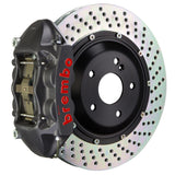 Brembo 95-98 993 C2/C4/C4S/Turbo Rear GTS BBK 4 Piston Cast 345x28 2pc Rotor Drilled-Black HA