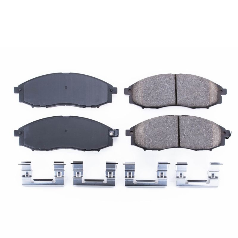 Power Stop 03-04 Nissan Frontier Front Z17 Evolution Ceramic Brake Pads w/Hardware PowerStop