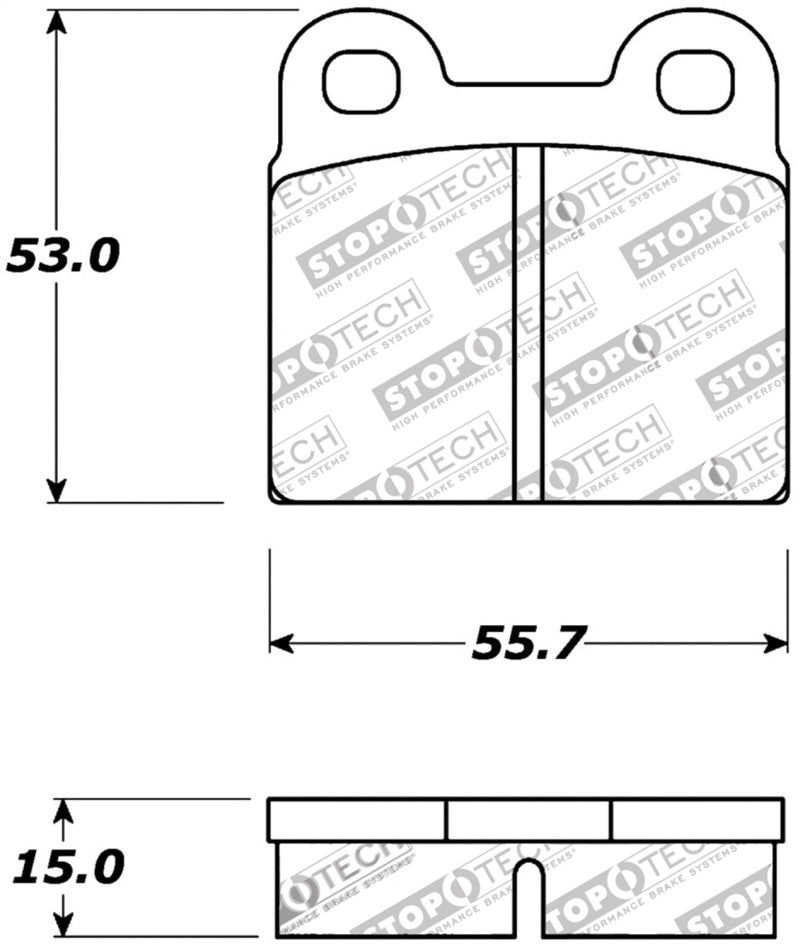 StopTech Premium Ceramic Brake Pads - 308.00300