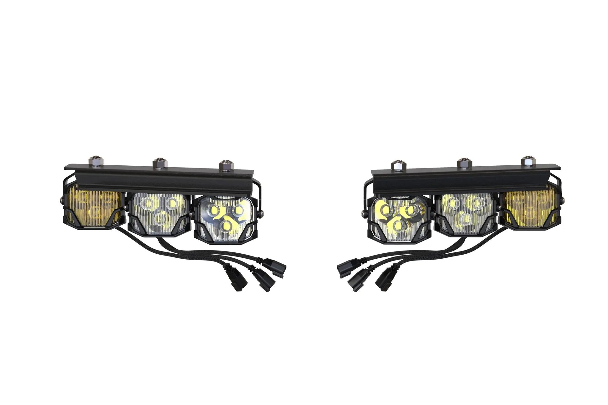 Morimoto 4Banger Triple Fog Kit: 2021+ Bronco (brackets and harness) Morimoto