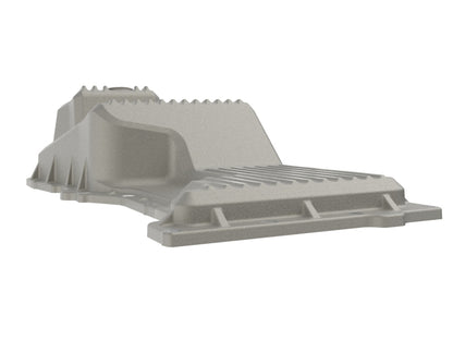 aFe 20-25 GM Trucks Front Engine Oil Pan - Raw w/ Machined Fins