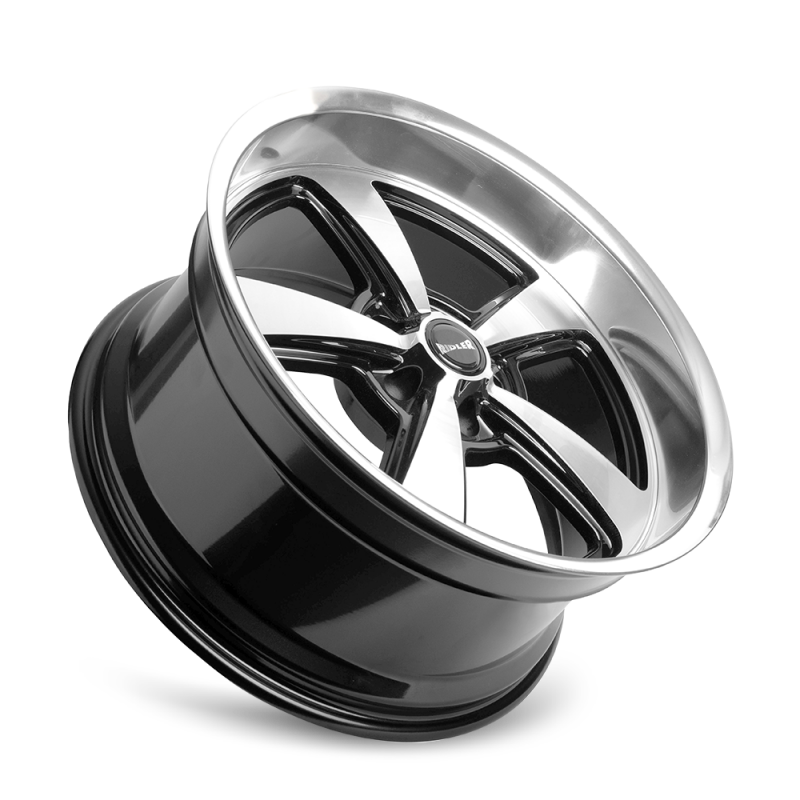 Ridler 652 20x8.5 / 5x127 BP / 0mm Offset / 83.82mm Hub Gls Blk w/ Diamond Cut Face & Lip Wheel