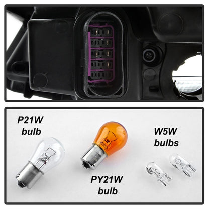 xTune 11-18 Volkswagen Jetta Sedan OEM Style Halogen Headlights - Chrome (HD-JH-VJ11-AM-C) SPYDER