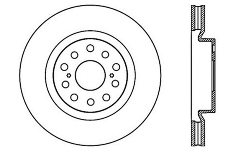 StopTech Drilled Sport Brake Rotor