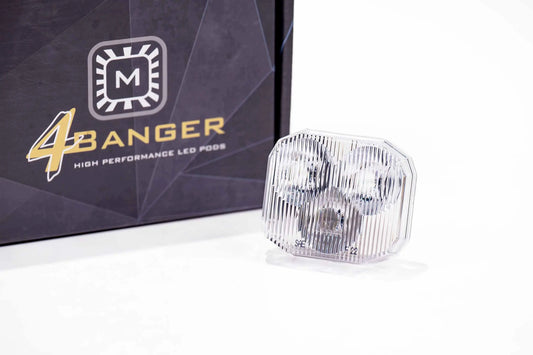 Morimoto Lens Only: 4Banger (White / Wide / Each) Morimoto