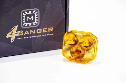 Morimoto Lens Only: 4Banger (Yellow / Wide / Each) Morimoto