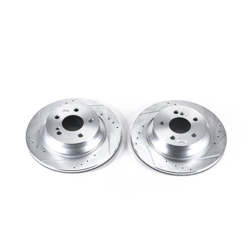 Power Stop 15-18 Mercedes-Benz CLS400 Rear Evolution Drilled & Slotted Rotors - Pair PowerStop