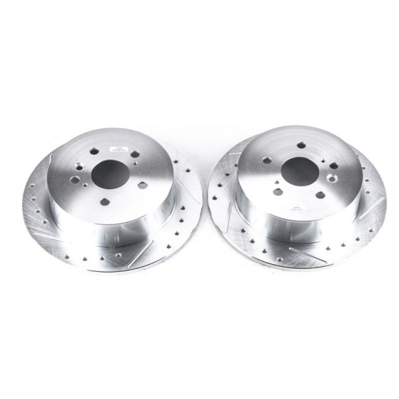 Power Stop 09-16 Toyota Venza Rear Evolution Drilled & Slotted Rotors - Pair PowerStop