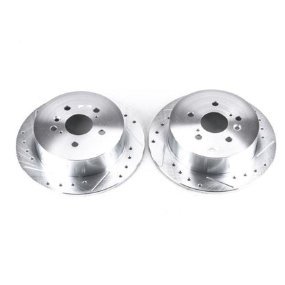 Power Stop 09-16 Toyota Venza Rear Evolution Drilled & Slotted Rotors - Pair PowerStop