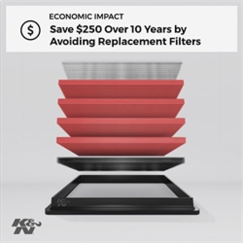 K&N 08 Nissan Sentra 2.5L Drop In Air Filter K&N Engineering