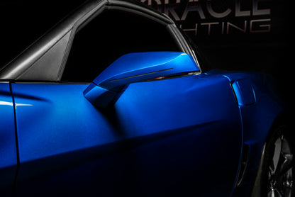 Oracle 05-13 Chevrolet Corvette C6 Concept Side Mirrors - Unpainted - No Color SEE WARRANTY