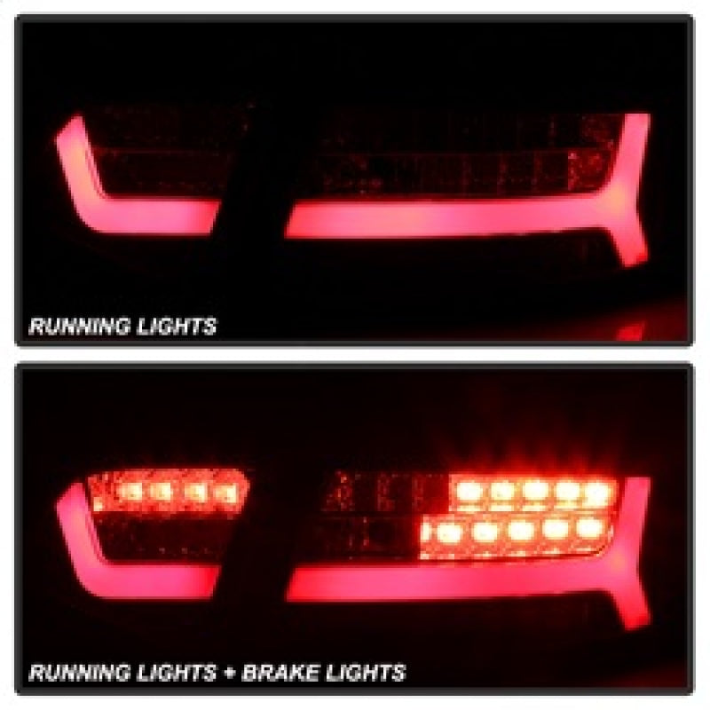 Spyder 09-11 Audi A6 LED Tail Lights - Red Clear (ALT-YD-AA609-LED-RC) SPYDER