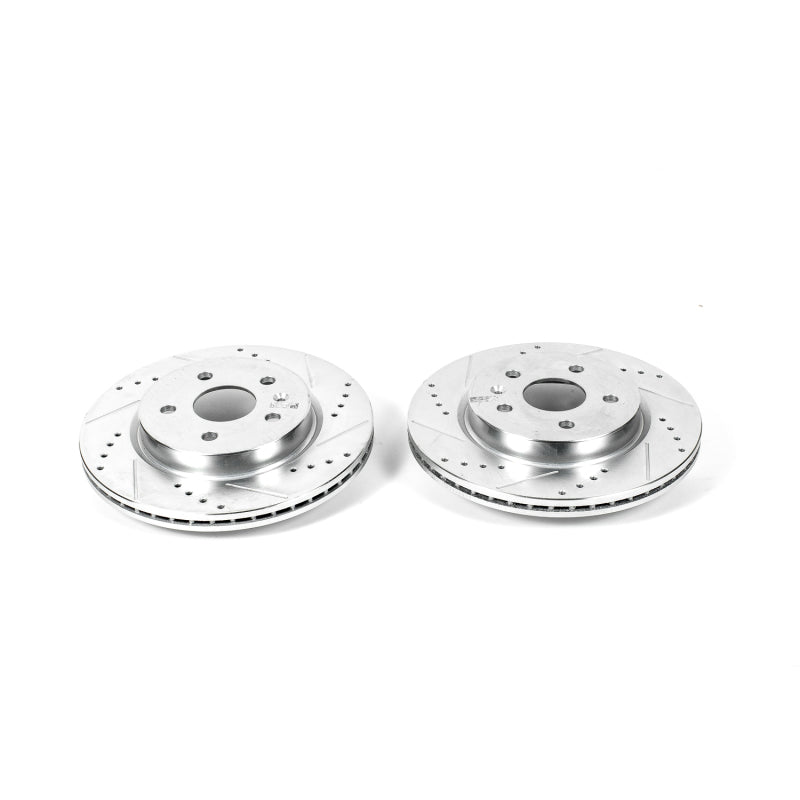 Power Stop 2010 Buick Allure Rear Evolution Drilled & Slotted Rotors - Pair PowerStop