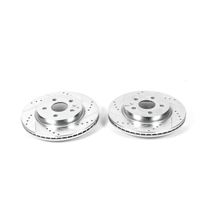 Power Stop 2010 Buick Allure Rear Evolution Drilled & Slotted Rotors - Pair PowerStop