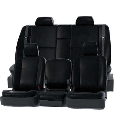 Covercraft 2025 Ford Explorer Letherette Custom Front Row Seat Covers - Black