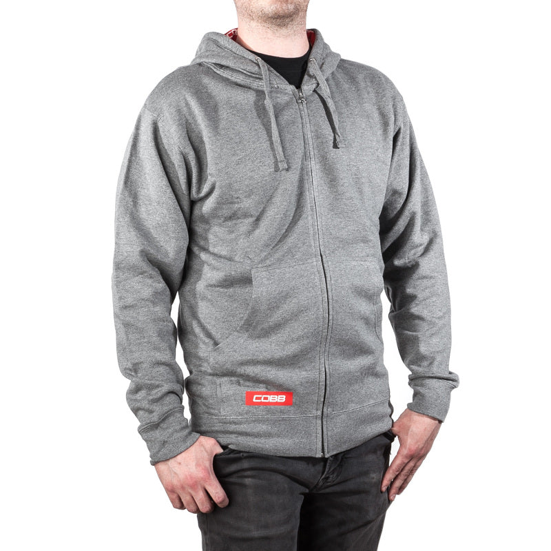 COBB Grey Zippered Hoodie - Size Large CO-LINERHOODIE-GRY-L