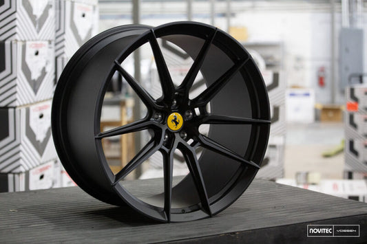 Vossen x Novitec NF9 21x9 ET:39 Satin Black Ferrari 458 / Portofino / Roma Front Wheel