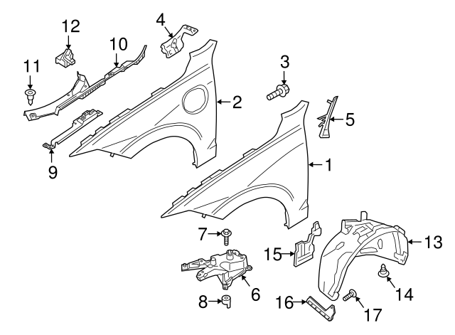 OEM VOLVO 17-18 S90 Interior-Rear-Upper Cover Clip (30622628) X1