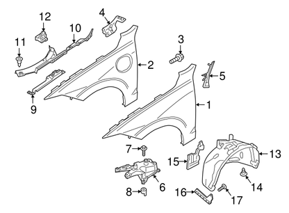 OEM VOLVO 17-18 S90 Interior-Rear-Upper Cover Clip (30622628) X1