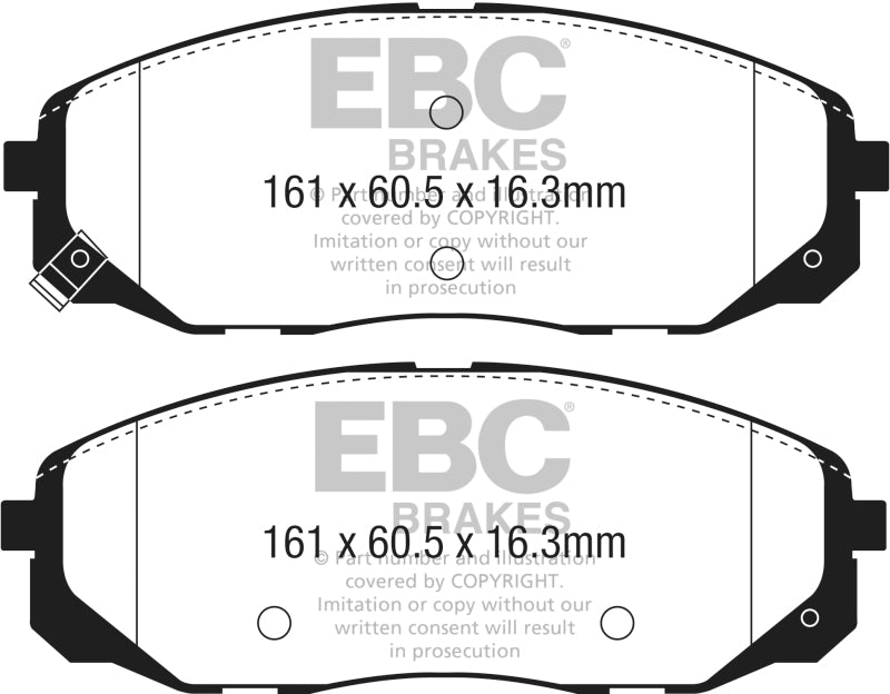 EBC GreenStuff Front Brake Pads - DP63061 EBC