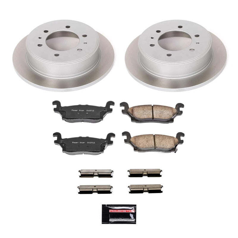 Power Stop 09-10 Hummer H3T Rear Semi-Coated Rotor Kit PowerStop