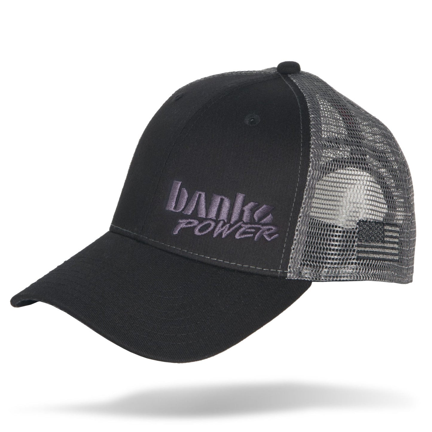 Banks Power Hat Twill/Mesh, Black/Gray/Black Curved Bill, Snap Backstrap