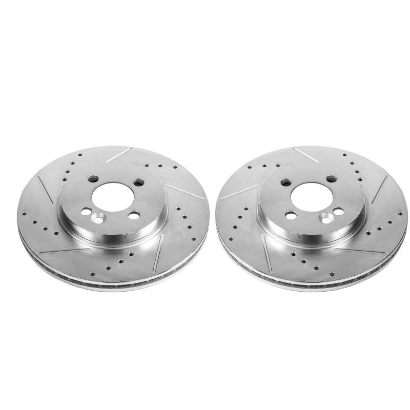 Power Stop 07-16 Mini Cooper Front Evolution Drilled & Slotted Rotors - Pair PowerStop