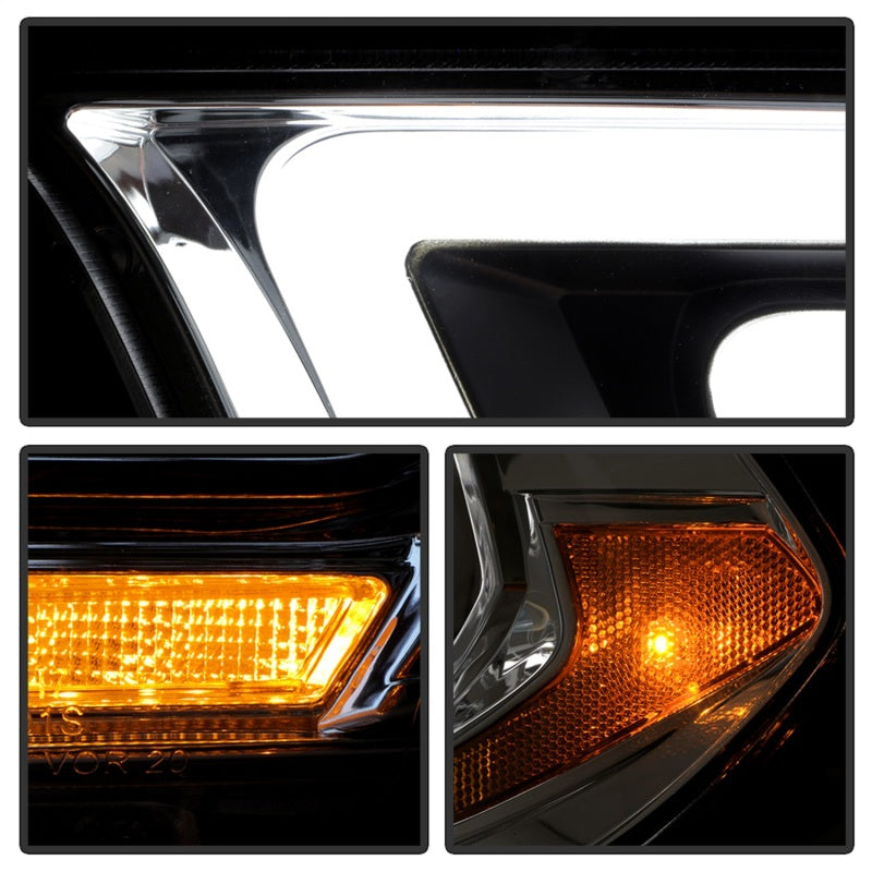 Spyder Dodge Durango 11-13 Halogen Model Only Projector Headlights - Chrome PRO-YD-DDU11SI-C SPYDER