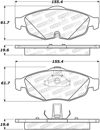 StopTech Street Disc Brake Pads - 305.08690 Stoptech