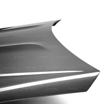 Seibon GT-style carbon fiber hood for 2012-2014 Mercedes Benz C-class (Does not fit C-63) - HD1112MBW204-GT