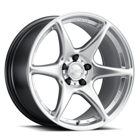 Kansei K11S Tandem 18x9in / 5x114.3 BP / 12mm Offset / 73.1mm Bore - Hyper Silver Wheel