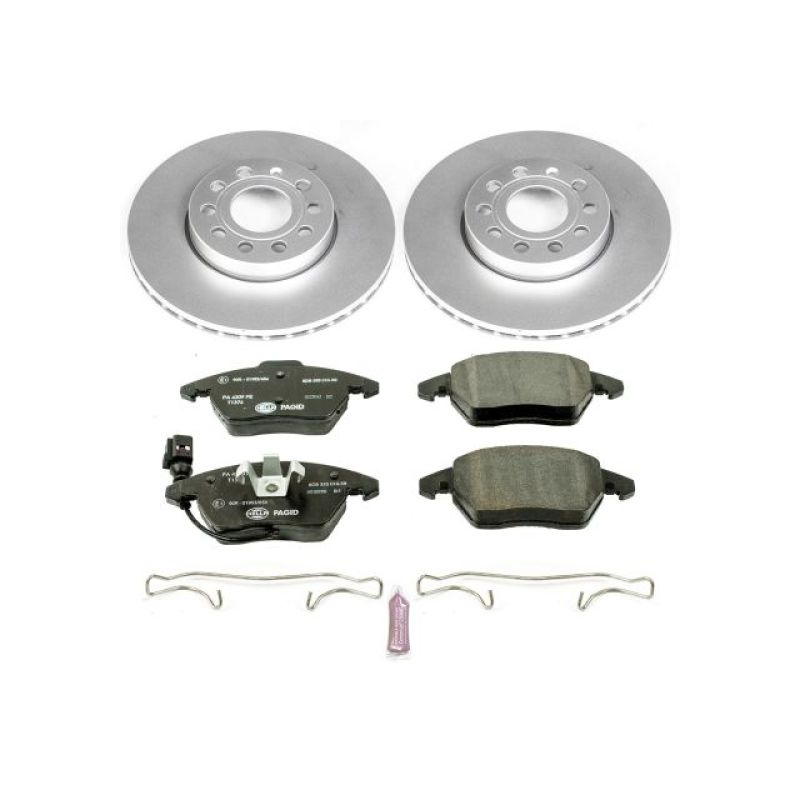 Power Stop 10-12 Audi A3 Front Euro-Stop Brake Kit PowerStop
