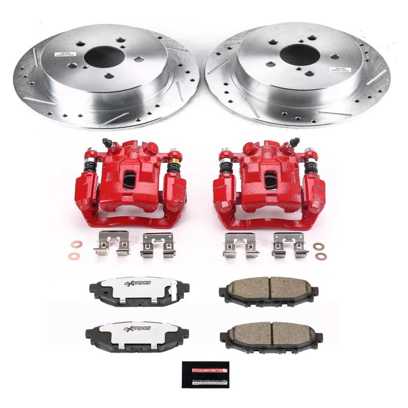 Power Stop 2005 Subaru Legacy Rear Z26 Street Warrior Brake Kit w/Calipers PowerStop
