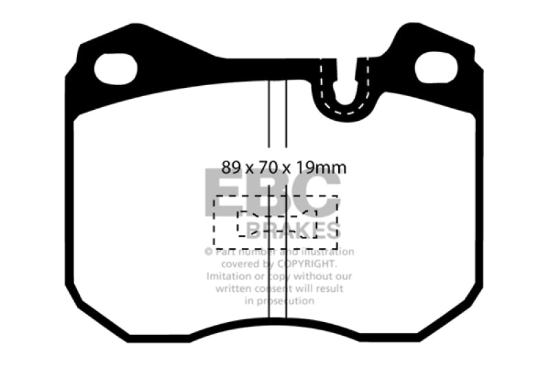 EBC YellowStuff Front Brake Pads - DP4345R EBC