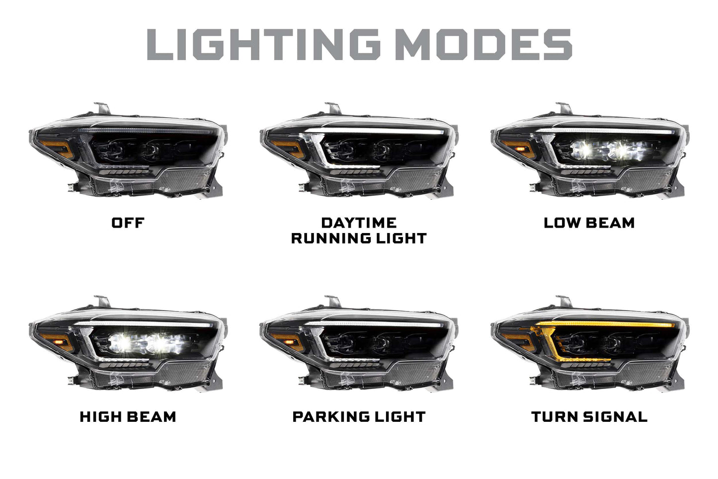 Morimoto XB Evo Hybrid LED Headlights for Toyota Tacoma (2016–2023) – LF2-530Y