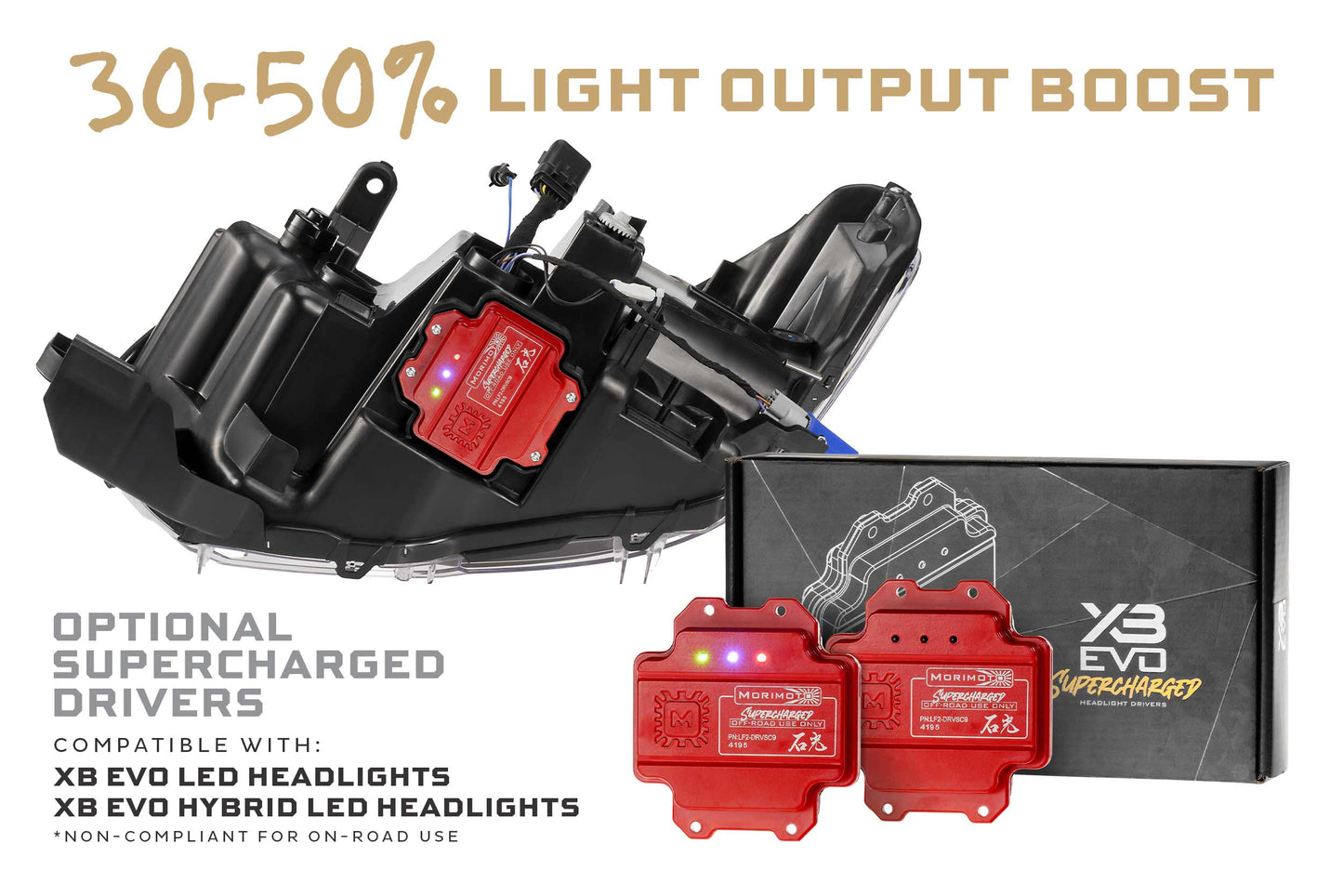 Morimoto XB Evo Hybrid LED Headlights for Toyota Tacoma (2016–2023) – LF2-530Y