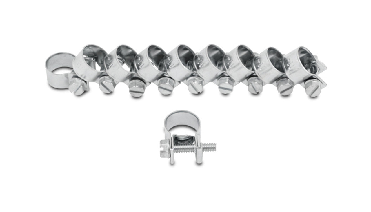Vibrant Injector Style Mini Hose Clamps – 16–18mm Range (12239)