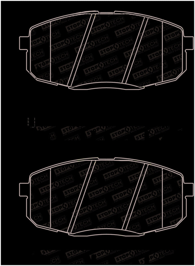 StopTech Premium Ceramic Front Brake Pads - 308.13971