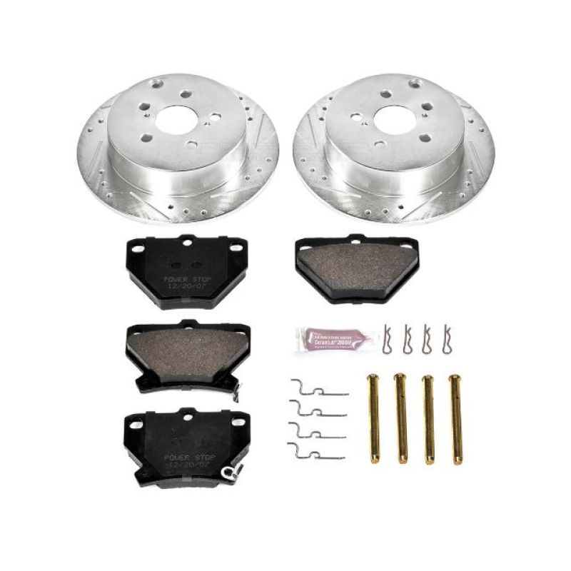 Power Stop 03-06 Pontiac Vibe Rear Z23 Evolution Sport Brake Kit PowerStop
