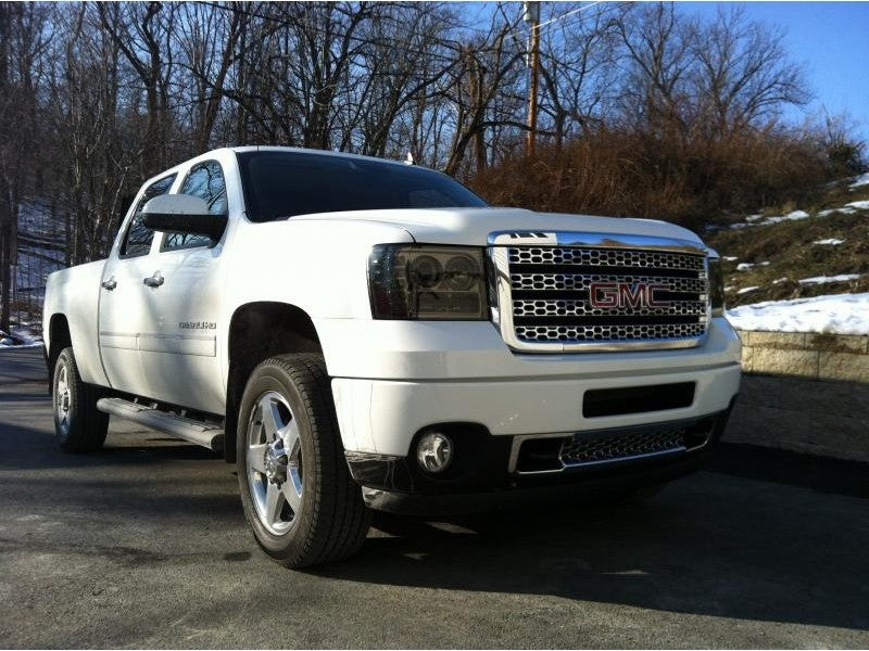 Spyder GMC Sierra 1500/2500/3500 07-13 Projector Headlights LED Halo- LED Smoke PRO-YD-GS07-HL-SM SPYDER