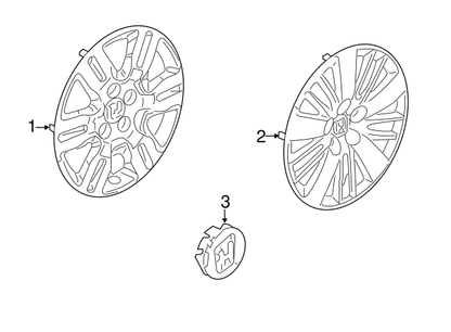 OEM Honda Aluminum Wheel Center Cap (02-17) Odyssey Pilot Ridgeline (44732-S0X-A01) X1