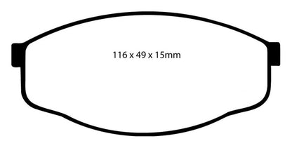 EBC GreenStuff Front Brake Pads - DP6419 EBC