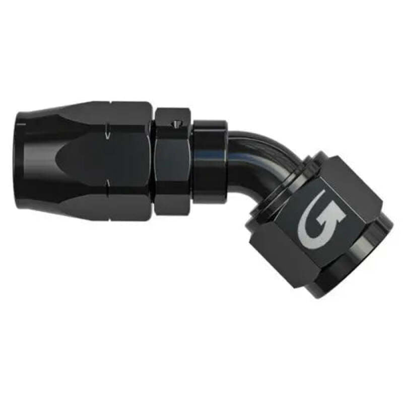 Goodridge -6AN 45 Deg Oil Hose End - Black Goodridge