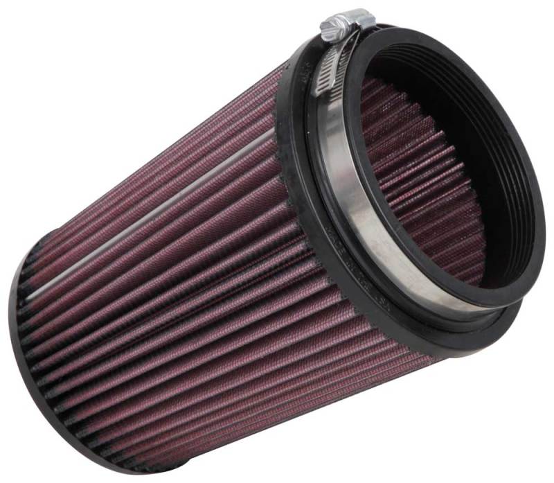 K&N Filter Universal Rubber Filter 4 inch Flange 5 3/8 inch Base 4 3/8 inch Top 7 inch Height K&N Engineering