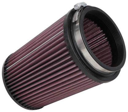 K&N Filter Universal Rubber Filter 4 inch Flange 5 3/8 inch Base 4 3/8 inch Top 7 inch Height K&N Engineering