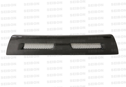 Seibon 08-12 Mitsubishi Lancer Evo X Shaved Emblem Carbon Fiber Front Grill does not fit MR model Seibon