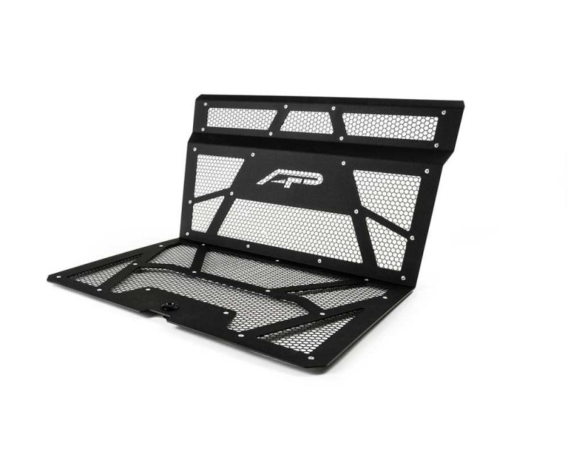 Agency Power AP-RZR-111-FMB-MGBLK 14-18 Polaris RZR XP 1000 / XP Turbo Vented Engine Cover - Matte Black/Gloss Black Mesh