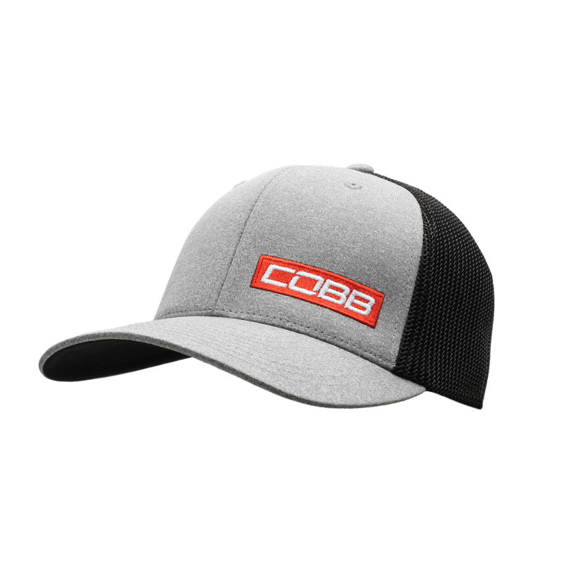 COBB Tuning Mesh 2-Tone Stretch Cap - Heather/Black CO-CAP-GRAY-MESH