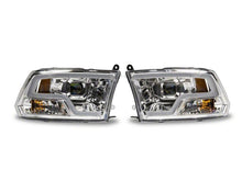 Load image into Gallery viewer, Raxiom 09-18 Dodge RAM 1500 Non-Projector LED Halo Headlights- Chrome Housing (Clear Lens)